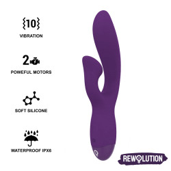 REWOFUN Vibrador Rabbit Flexible y Potente | Sweet Sin Erotic