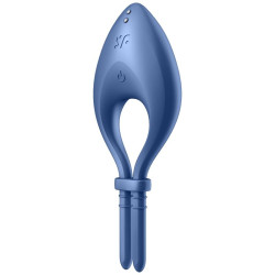 SATISFYER BULLSEYE ANILLO VIBRADOR APP - AZUL