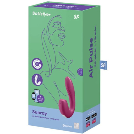 Satisfyer Sunray Estimulador Rojo | Sweet Sin Erotic