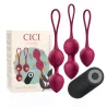 CICI BEAUTY- PREMIUM SILICONE 3 VIBRATING KEGEL BEADS REMOTE CONTROL