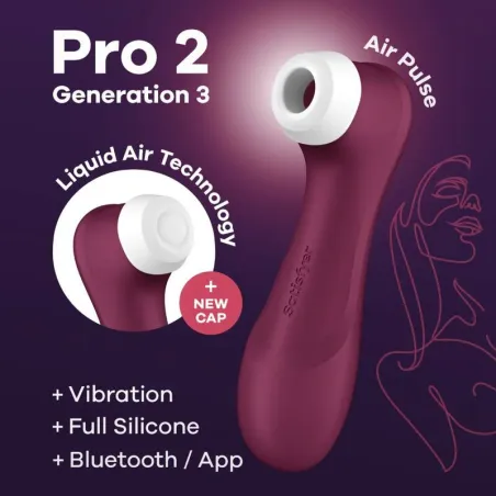 SATISFYER PRO 2 GENERACIÓN 3 - NEGRO BLUETOOTH   APP