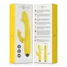 INTENSE - TOKY VIBRADOR MULTIFUNCIÓN RECARGABLE UP  DOWN CON ESTIMULADOR DE CLITORIS AMARILLO