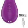 INTENSE - APOLO VIBRADOR MULTIFUNCIÓN RECARGABLE 7 VIBRACIONES CON LENGUA OSCILANTE MORADO