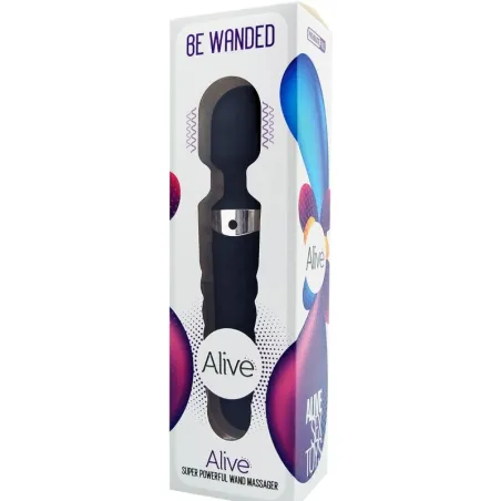 ALIVE - BE WANDED MASAJEADOR VIBRADOR NEGRO