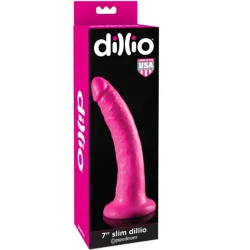 Dildo con Ventosa 17.8cm Rosa Dillio | Sweet Sin Erotic