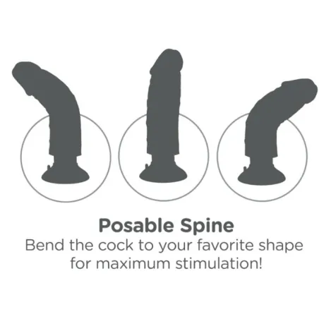 Vibrador KING COCK 23 cm Natural | Sweet Sin Erotic