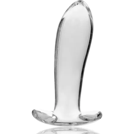 NEBULA SERIES BY IBIZA - MODELO 5 PLUG CRISTAL BOROSILICATO 12.5 X 3.5 CM TRANSPARENTE