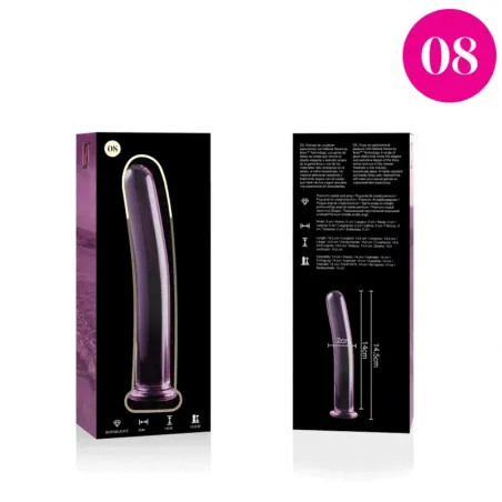 NEBULA SERIES BY IBIZA - MODELO 8 DILDO CRISTAL BOROSILICATO 14.5 X 2 CM TRANSPARENTE