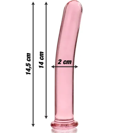 NEBULA SERIES BY IBIZA - MODELO 8 DILDO CRISTAL BOROSILICATO 14.5 X 2 CM TRANSPARENTE