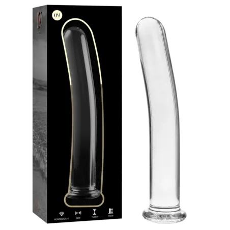 NEBULA SERIES BY IBIZA - MODELO 9 DILDO CRISTAL BOROSILICATO 15.5 X 2.5 CM TRANSPARENTE