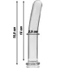 NEBULA SERIES BY IBIZA - MODELO 9 DILDO CRISTAL BOROSILICATO 15.5 X 2.5 CM TRANSPARENTE