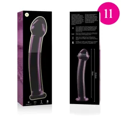 NEBULA SERIES BY IBIZA - MODELO 11 DILDO CRISTAL BOROSILICATO 16 X 3 CM TRANSPARENTE