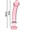 NEBULA SERIES BY IBIZA - MODELO 11 DILDO CRISTAL BOROSILICATO 16 X 3 CM TRANSPARENTE