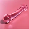 NEBULA SERIES BY IBIZA - MODELO 11 DILDO CRISTAL BOROSILICATO 16 X 3 CM TRANSPARENTE