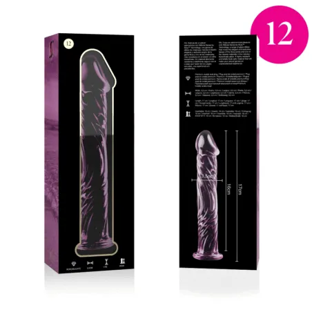 NEBULA SERIES BY IBIZA - MODELO 12 DILDO CRISTAL BOROSILICATO 17 X 3.5 CM TRANSPARENTE