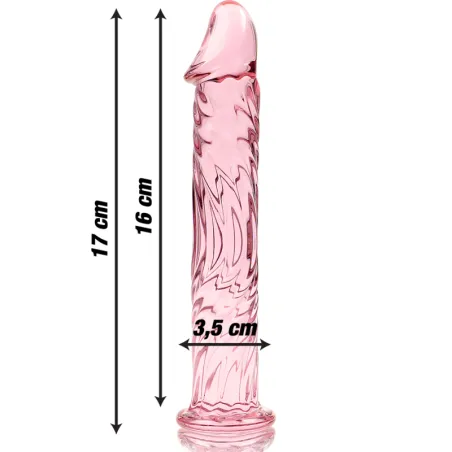 NEBULA SERIES BY IBIZA - MODELO 12 DILDO CRISTAL BOROSILICATO 17 X 3.5 CM TRANSPARENTE