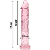 NEBULA SERIES BY IBIZA - MODELO 12 DILDO CRISTAL BOROSILICATO 17 X 3.5 CM TRANSPARENTE