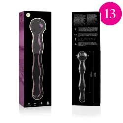 NEBULA SERIES BY IBIZA - MODELO 13 DILDO CRISTAL BOROSILICATO 18 X 3.5 CM TRANSPARENTE