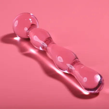 NEBULA SERIES BY IBIZA - MODELO 13 DILDO CRISTAL BOROSILICATO 18 X 3.5 CM TRANSPARENTE