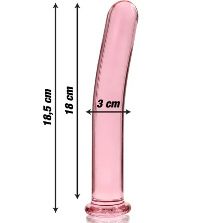 NEBULA SERIES BY IBIZA - MODELO 17 DILDO CRISTAL BOROSILICATO 18.5 X 3 CM TRANSPARENTE