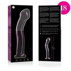 NEBULA SERIES BY IBIZA - MODELO 18 DILDO CRISTAL BOROSILICATO 18.5 X 3.5 CM TRANSPARENTE