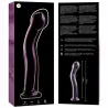 NEBULA SERIES BY IBIZA - MODELO 18 DILDO CRISTAL BOROSILICATO 18.5 X 3.5 CM TRANSPARENTE