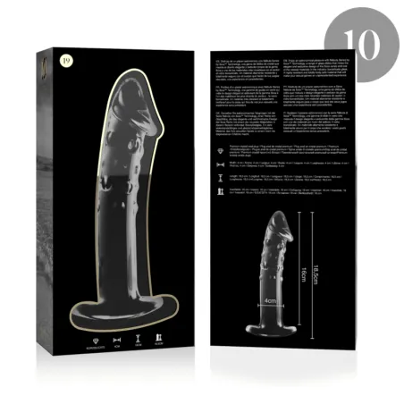 NEBULA SERIES BY IBIZA - MODELO 19 DILDO CRISTAL BOROSILICATO 18.5 X 4 CM TRANSPARENTE