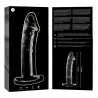 NEBULA SERIES BY IBIZA - MODELO 19 DILDO CRISTAL BOROSILICATO 18.5 X 4 CM TRANSPARENTE