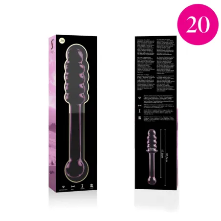 NEBULA SERIES BY IBIZA - MODELO 20 DILDO CRISTAL BOROSILICATO 20.5 X 3 CM TRANSPARENTE