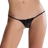 PASSION MICRO TANGA NEGRO TALLA UNICA CON ENCAJE