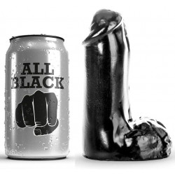 ALL BLACK - DILDO REALISTICO 13 CM