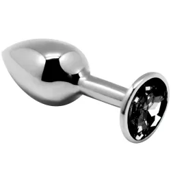 ALIVE - ANAL PLEASURE MINI PLUG METAL NEGRO TALLA S