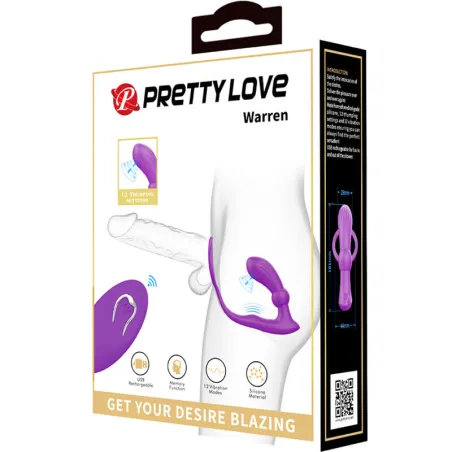 PRETTY LOVE - WARREN ANILLO  VIBRADOR ANAL VIOLETA