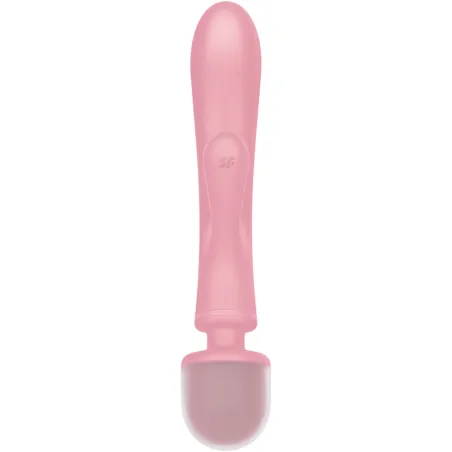 SATISFYER - TRIPLE LOVER MASAJEADOR VIBRADOR RABBIT ROSA