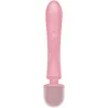 SATISFYER - TRIPLE LOVER MASAJEADOR VIBRADOR RABBIT ROSA