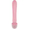 SATISFYER - TRIPLE LOVER MASAJEADOR VIBRADOR RABBIT ROSA