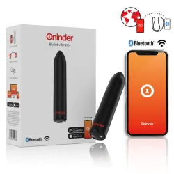 ONINDER - BERLIN BALA VIBRADORA NEGRO 9 MODOS 8.5 X 2 CM - APP GRATUITA