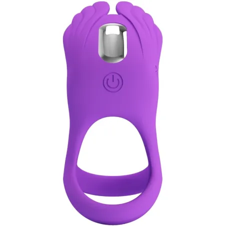 PRETTY LOVE - ANILLO VIBRADOR SILAS 7 VIBRACIONES SILICONA LILA