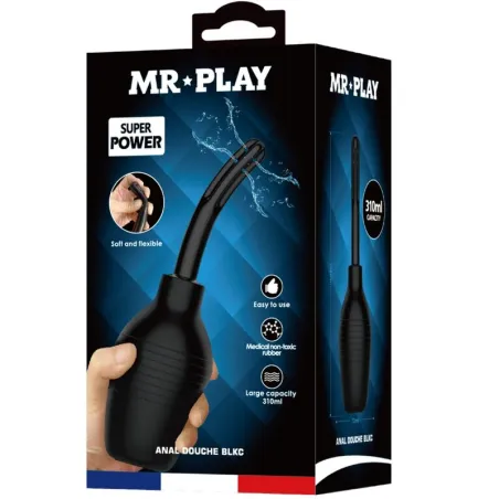 MR PLAY - DUCHA ANAL BLKC SUPER POWER NEGRO