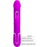 PRETTY LOVE - KAMPAS VIBRADOR RABBIT 3 EN 1 MULTIFUNCIÓN CON LENGUA VIOLETA