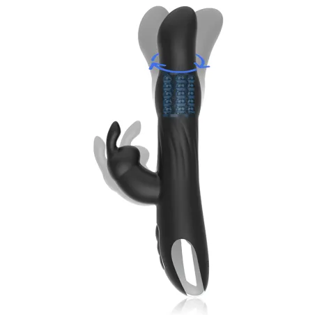 BRILLY GLAM - MOEBIUS RABBIT VIBRATOR  ROTATOR COMPATIBLE CON WATCHME WIRELESS TECHNOLOGY