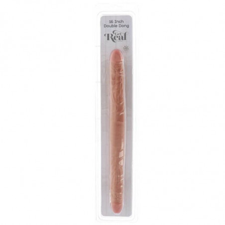 GET REAL - DOBLE DONG 40 CM NATURAL