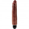 KING COCK - PENE REALISTICO VIBRADOR 25.6 CM MARRON