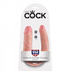 King Cock Dildo Doble Penetración 13.9 cm | Sweet Sin Erotic