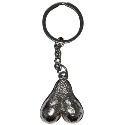 DIABLO PICANTE - LLAVERO METAL HUEVOS PLATA