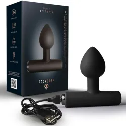 ROCKS-OFF - NOVA ASTRYX PREMIUM PLUG ANAL RECARGABLE 16 FUNCIONES NEGRO