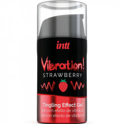 INTT - POTENTE ESTIMULANTE  ÍNTIMO GEL VIBRADOR LIQUIDO FRESA 15ML
