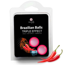 Brazilian Balls Triple Efecto | Calor, Frío y Vibración en una Sola Cápsula | Sweet Sin