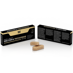 BLACKBULL BY SPARTAN- ERECTMEN  TESTOSTERIDE POTENCIA Y TESTOSTERONA PARA HOMBRE 4 CÁPSULAS