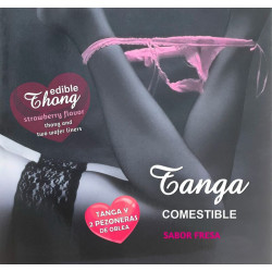 HOTFLOWERS - TANGA WAFER Y 2 PEZONERAS SABOR FRESA /es/pt/es/fr/it/